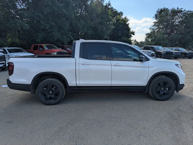 2025 White Honda Ridgeline Black Edition AWD Truck