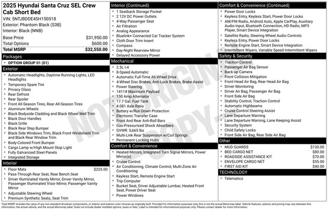 New 2025 Hyundai Santa Cruz For Sale in Indianapolis, IN