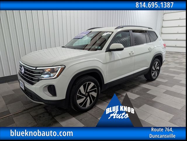 Pure White 2025 Volkswagen Atlas SUV / Crossover All-Wheel Drive 8-Speed Automatic