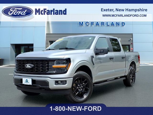 Silver 2024 Ford F-150 Pickup Truck Four-Wheel Drive Automatic