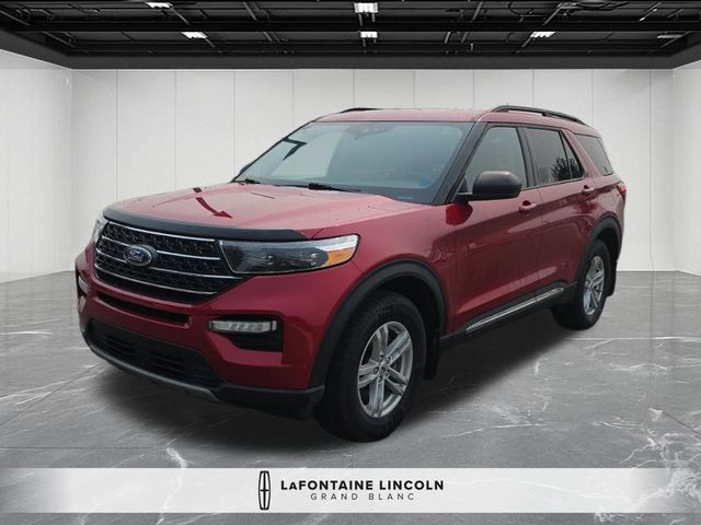 Red Metallic 2023 Ford Explorer SUV / Crossover All-Wheel Drive Automatic