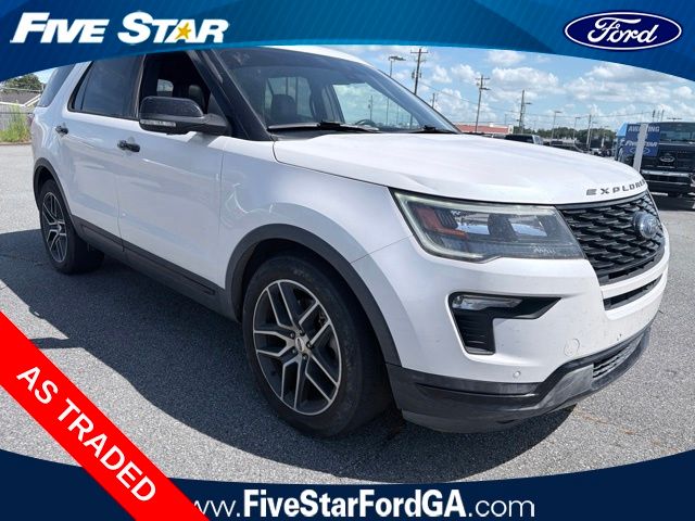 White Platinum Clearcoat Metallic 2019 Ford Explorer SUV / Crossover All-Wheel Drive 6-Speed Automatic