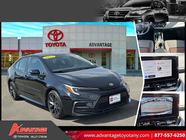 Midnight Black Metallic 2023 Toyota Corolla SE FWD Sedan Front-Wheel Drive Continuously Variable Transmission
