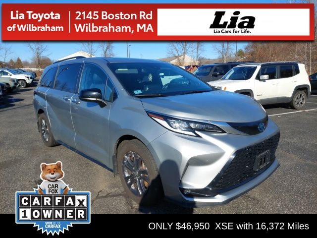 Celestial Silver Metallic 2024 Toyota Sienna XSE 7-Passenger AWD Minivan All-Wheel Drive Continuously Variable Transmission