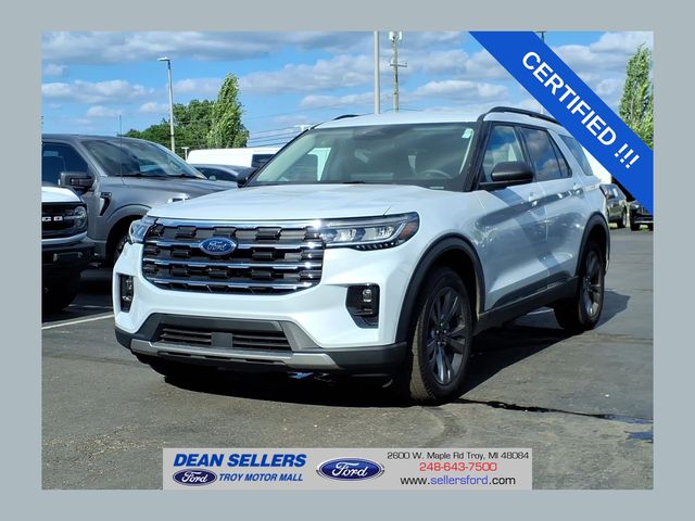 Space White Metallic 2026 Ford Explorer SUV / Crossover All-Wheel Drive Automatic