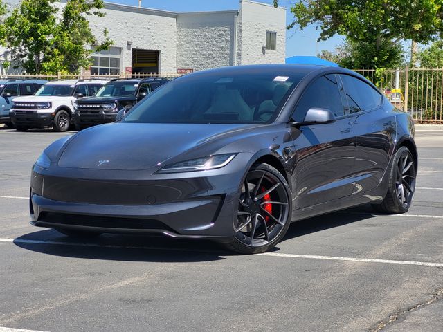 Stealth Gray 2025 Tesla Model 3 Performance AWD Sedan All-Wheel Drive 1-Speed Automatic