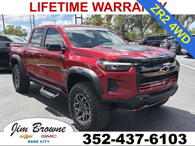 Radiant Red Tintcoat 2024 Chevrolet Colorado ZR2 Crew Cab 4WD Pickup Truck Four-Wheel Drive 8-Speed Automatic
