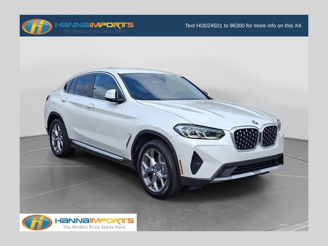 White Metallic 2024 BMW X4 SUV / Crossover All-Wheel Drive 8-Speed Automatic