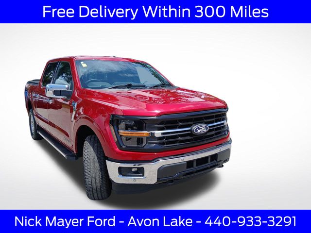 Red Metallic 2024 Ford F-150 Pickup Truck Four-Wheel Drive Automatic