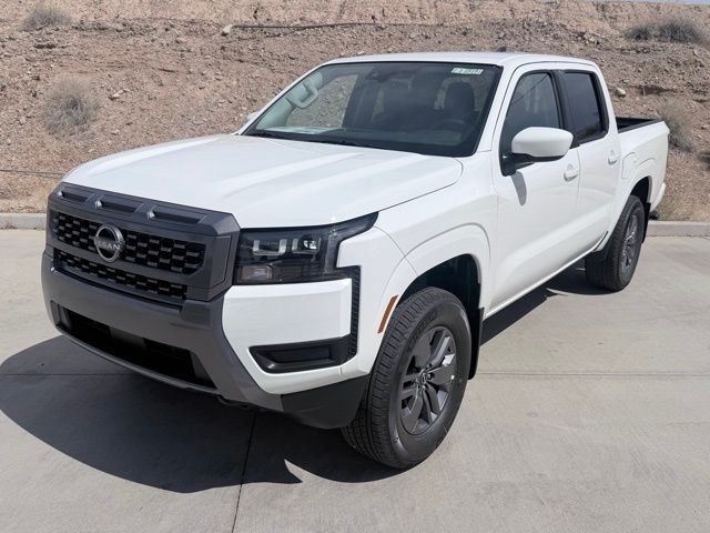 Glacier White 2026 Nissan Frontier SV Crew Cab 4WD Pickup Truck Four-Wheel Drive 9-Speed Automatic Overdrive