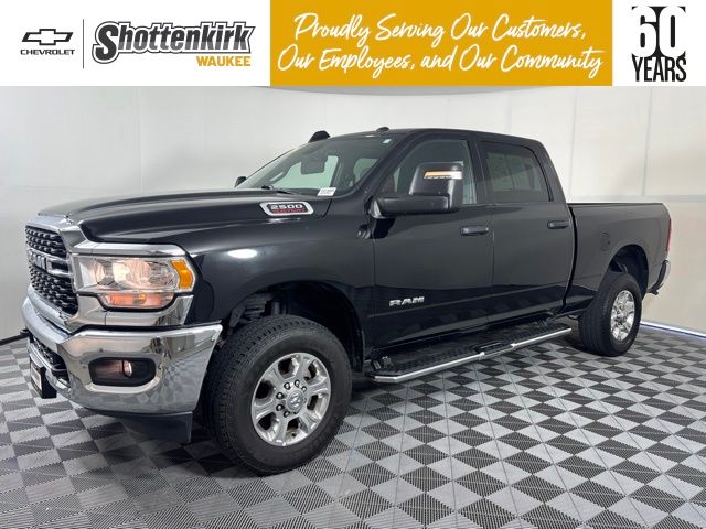 Diamond Black Crystal Pearlcoat 2024 RAM 2500 Pickup Truck Four-Wheel Drive 8-Speed Automatic