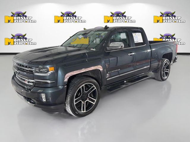 Gray (Graphite Metallic) 2018 Chevrolet Silverado 1500 LTZ Double Cab 4WD Pickup Truck Four-Wheel Drive 8-Speed Automatic Overdrive