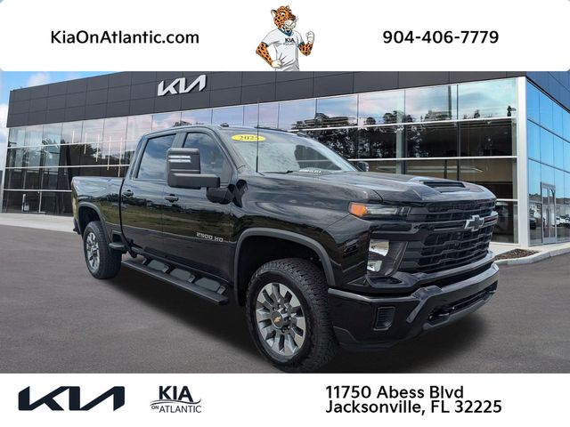 Black 2025 Chevrolet Silverado 2500HD Pickup Truck Four-Wheel Drive Automatic
