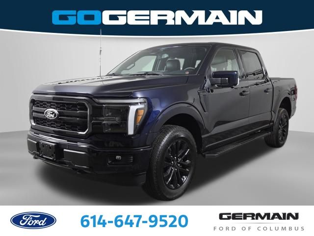 Antimatter Blue Metallic 2025 Ford F-150 Lariat SuperCrew 4WD Pickup Truck Four-Wheel Drive Automatic