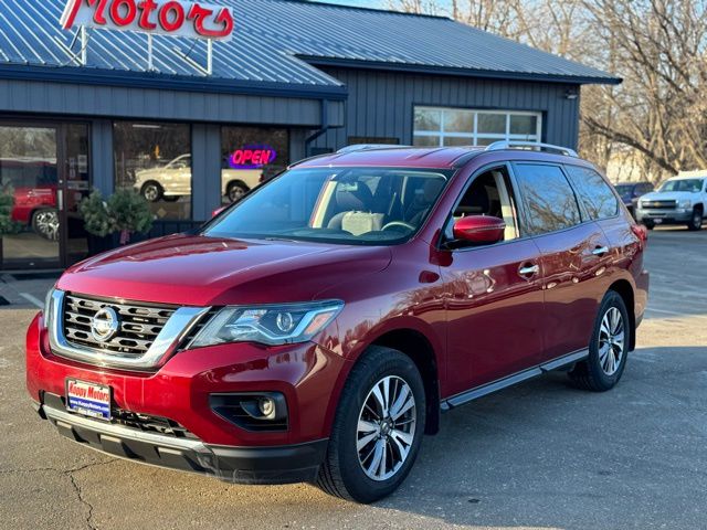Red 2018 Nissan Pathfinder S 4WD SUV / Crossover Four-Wheel Drive Continuously Variable Transmission