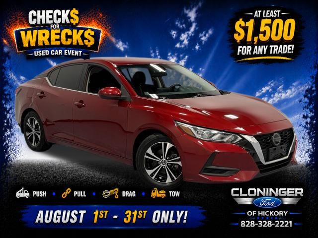 Red (Scarlet Ember Tintcoat) 2021 Nissan Sentra Sedan Front-Wheel Drive Continuously Variable Transmission