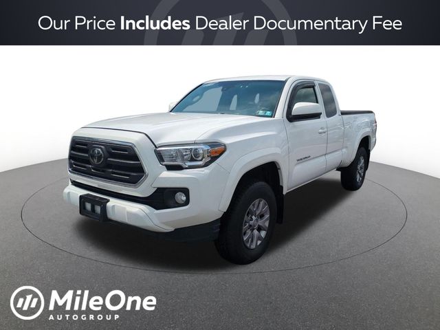 Super White 2018 Toyota Tacoma Pickup Truck Four-Wheel Drive 6-Speed Automatic