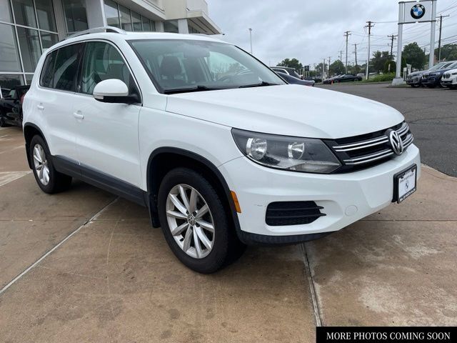 Pure White 2017 Volkswagen Tiguan SUV / Crossover All-Wheel Drive 6-Speed Automatic