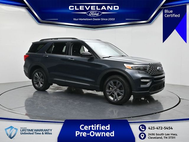 Blue Metallic 2024 Ford Explorer SUV / Crossover All-Wheel Drive Automatic
