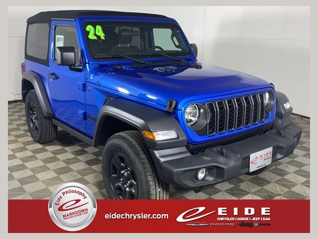 Hydro Blue Pearlcoat 2024 Jeep Wrangler SUV / Crossover Four-Wheel Drive 8-Speed Automatic