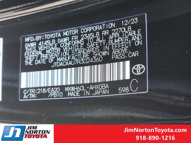 Used 2024 Toyota Prius Hatchback