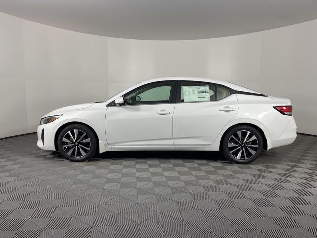 2025 Aspen White Tricoat Nissan Sentra SV FWD Sedan