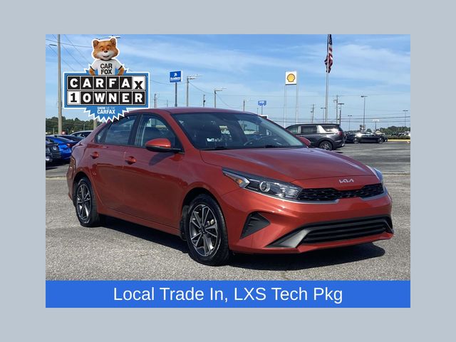 Fire Orange 2023 Kia Forte Sedan Front-Wheel Drive Continuously Variable Transmission