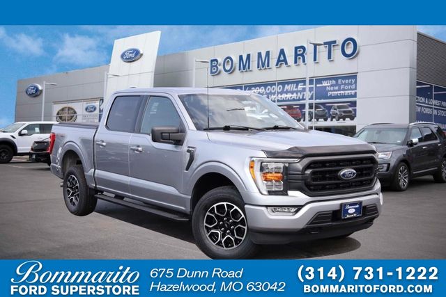 Silver Metallic 2022 Ford F-150 Pickup Truck Four-Wheel Drive Automatic