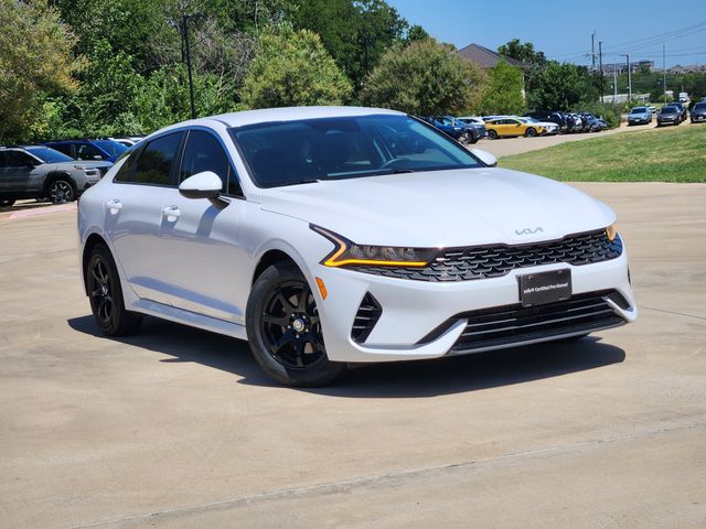 Glacial White Pearl 2023 Kia K5 Sedan Front-Wheel Drive 8-Speed Automatic