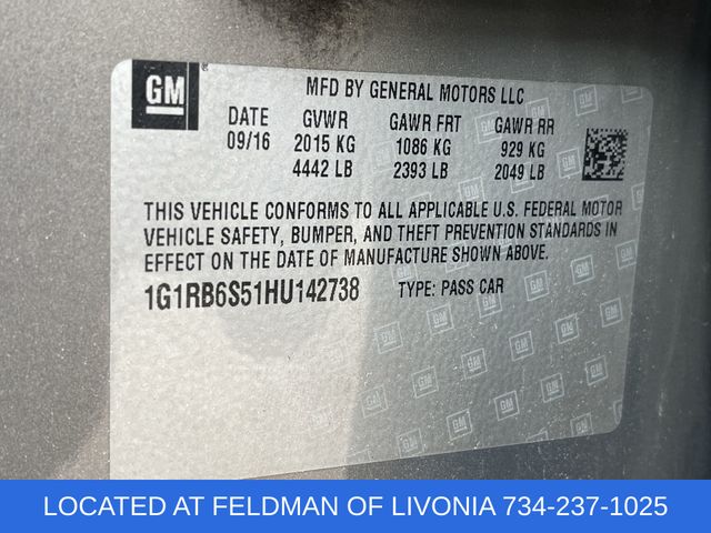 Used 2017 Chevrolet Volt For Sale in New Hudson, MI
