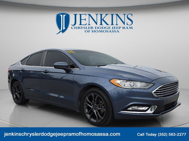 Blue Metallic 2018 Ford Fusion Sedan Front-Wheel Drive 6-Speed Automatic