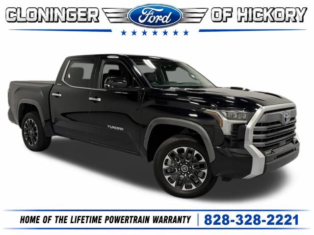 Midnight Black Metallic 2024 Toyota Tundra Hybrid Pickup Truck Four-Wheel Drive Automatic