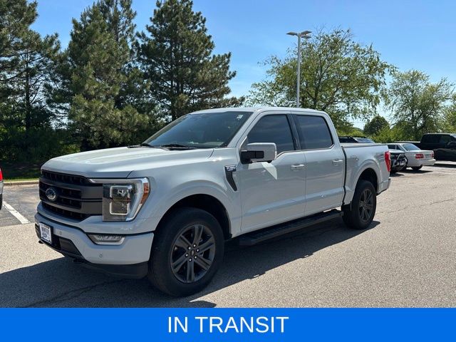 Gray 2023 Ford F-150 Lariat SuperCrew 4WD Pickup Truck Four-Wheel Drive Automatic