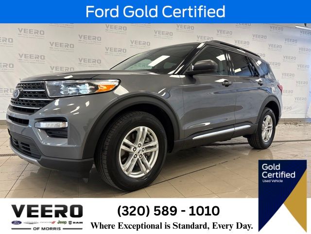 Gray Metallic 2023 Ford Explorer SUV / Crossover All-Wheel Drive Automatic
