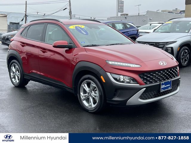 Ultimate Red 2023 Hyundai Kona SEL AWD SUV / Crossover All-Wheel Drive Continuously Variable Transmission