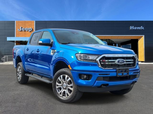 Blue Metallic 2021 Ford Ranger Lariat SuperCrew 4WD Pickup Truck Four-Wheel Drive Automatic