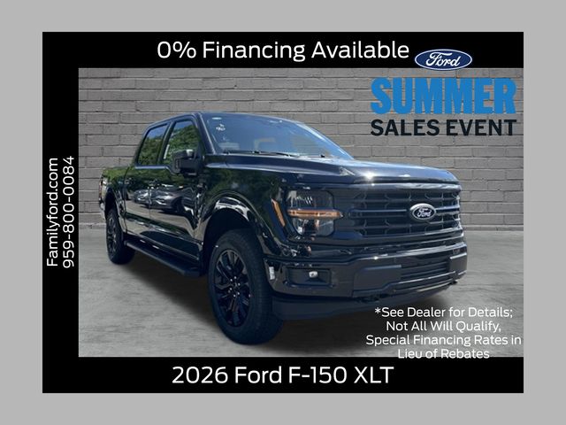 Black Metallic 2026 Ford F-150 Pickup Truck Four-Wheel Drive Automatic