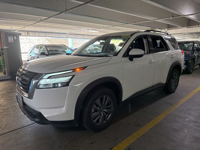 Glacier White 2025 Nissan Pathfinder SV FWD SUV / Crossover Front-Wheel Drive 9-Speed Automatic