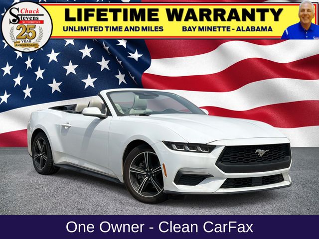 Oxford White 2024 Ford Mustang Convertible Rear-Wheel Drive Automatic