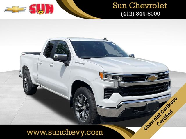 Summit White 2023 Chevrolet Silverado 1500 Pickup Truck Four-Wheel Drive 8-Speed Automatic