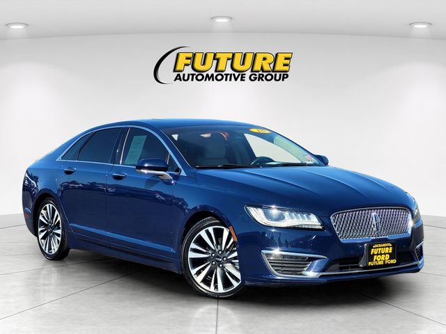 Blue 2018 Lincoln MKZ Hybrid Reserve FWD Sedan Front-Wheel Drive Continuously Variable Transmission