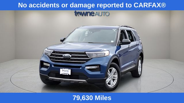 Blue Metallic 2022 Ford Explorer XLT AWD SUV / Crossover All-Wheel Drive Automatic