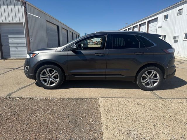 2016 Gray Ford Edge Titanium AWD SUV