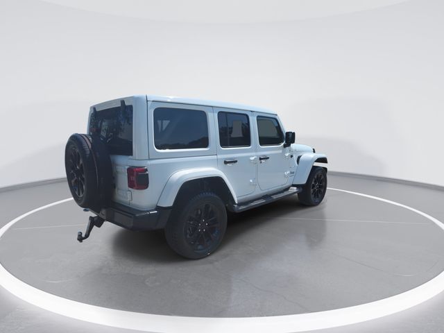 Used 2023 Bright White Clearcoat Jeep Sahara 4xe image 8