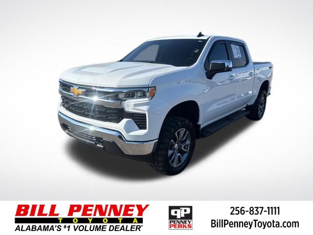 Summit White 2025 Chevrolet Silverado 1500 LT Crew Cab 4WD Pickup Truck Four-Wheel Drive Automatic