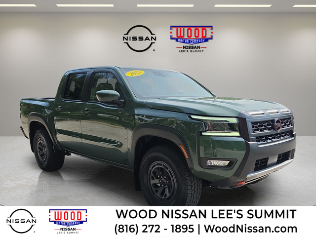 Tactical Green Metallic 2025 Nissan Frontier Pickup Truck Four-Wheel Drive 9-Speed Automatic Overdrive