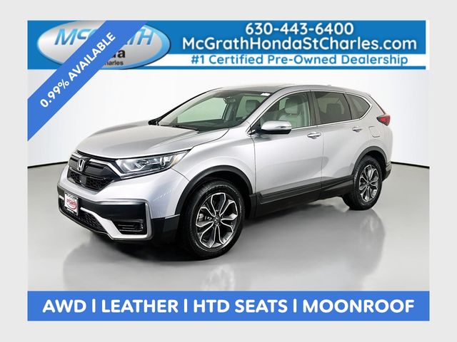 Lunar Silver Metallic 2022 Honda CR-V EX-L AWD SUV / Crossover All-Wheel Drive Continuously Variable Transmission