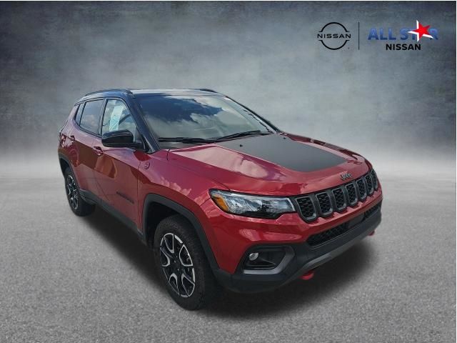 Red Hot Pearlcoat 2025 Jeep Compass SUV / Crossover Four-Wheel Drive 8-Speed Automatic