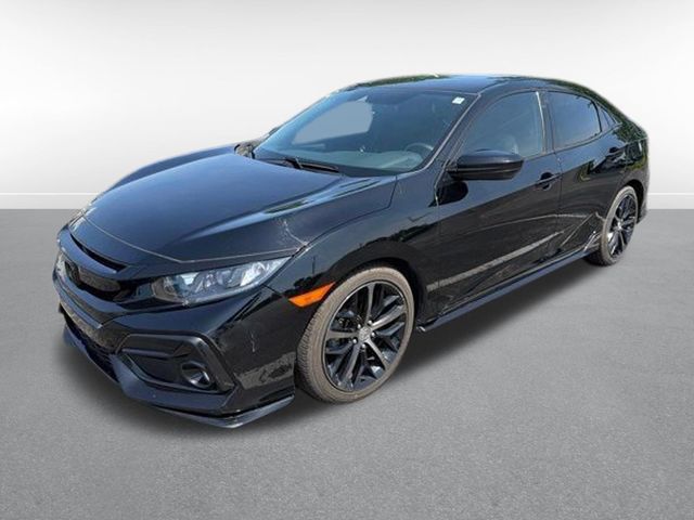 Crystal Black Pearl 2021 Honda Civic Hatchback Hatchback Front-Wheel Drive Continuously Variable Transmission
