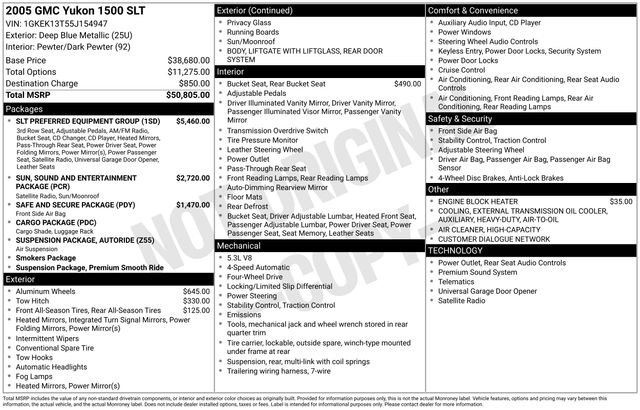 2005 GMC Yukon SLT